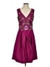 MARCHESA notte 100% Polyester Pink Purple Cocktail Dress Size 4 - photo 1