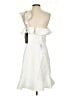 BCBGMAXAZRIA White Ivory Cocktail Dress Size 6 - photo 2