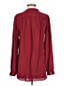 Ann Taylor LOFT 100% Polyester Burgundy Long Sleeve Blouse Size XS - photo 2