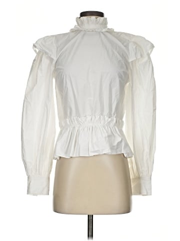 Ganni Long Sleeve Blouse (view 1)