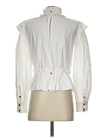 Ganni Long Sleeve Blouse (view 2)