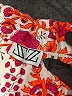SZ Blockprints Print Orange Short Sleeve Blouse Size M - photo 7