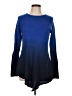 Neiman Marcus 100% Cashmere Blue Cashmere Pullover Sweater Size L - photo 1