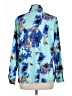 Unbranded Print Blue Long Sleeve Blouse Size L - photo 2