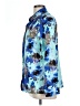 Unbranded Print Blue Long Sleeve Blouse Size L - photo 5