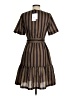 Iris & Ink Stripes Brown Casual Dress Size 4 - photo 2