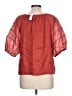 J.Crew Red Short Sleeve Blouse Size L - photo 2