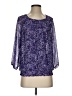 Cathy Daniels 100% Polyester Purple 3/4 Sleeve Blouse Size S - photo 1