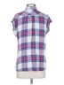 Rails 100% Rayon Plaid Blue Sleeveless Button-Down Shirt Size S - photo 2