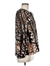 Kobi Halperin 100% Silk Animal Print Brown Long Sleeve Silk Top Size M - photo 4