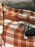 BKE 100% Cotton Plaid Orange Long Sleeve Button-Down Shirt Size L - photo 7