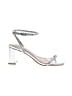 Steve Madden 100% Leather Silver Sandals Size 7 1/2 - photo 1