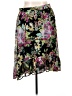 Notations 100% Polyester Floral Black Casual Skirt Size 1X - photo 1