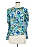 Jigsaw 100% Viscose Blue 3/4 Sleeve Blouse Size 6 - photo 1