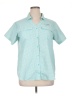 Habit 100% Polyester Teal Short Sleeve Blouse Size XL - photo 1
