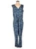 Toad & Co Paisley Blue Jumpsuit Size M - photo 1