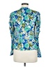 Jigsaw 100% Viscose Blue 3/4 Sleeve Blouse Size 6 - photo 2