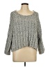 Peach Love Tweed Gray Pullover Sweater Size L - photo 1