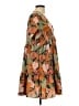 Shein 100% Polyester Tropical Orange Casual Dress Size L - photo 4