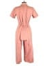 Madewell 100% Cotton Solid Pink Jumpsuit Size 10 - photo 2