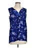 Joe Fresh Blue Sleeveless Blouse Size L - photo 1