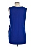 Joe Fresh Blue Sleeveless Blouse Size L - photo 2