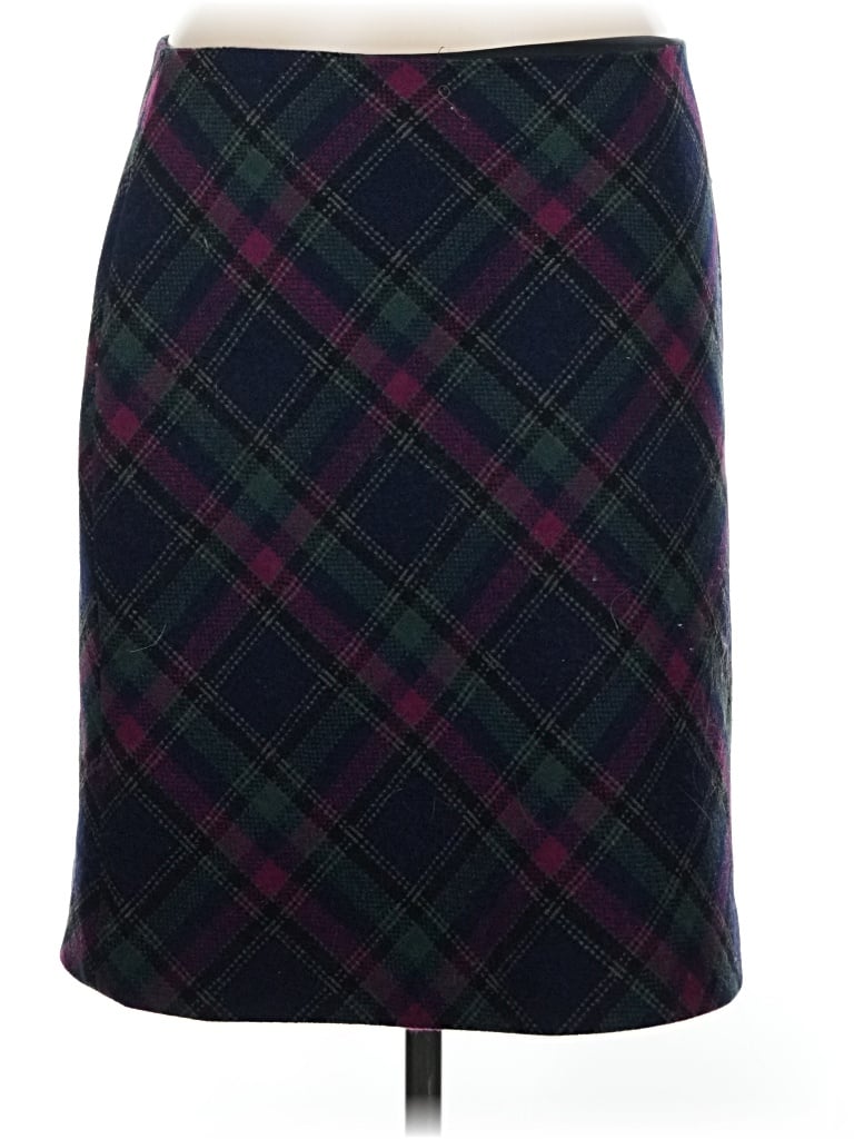 Pre-owned Talbots Wool Skirt In Purple