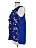 Joe Fresh Blue Sleeveless Blouse Size L - photo 5