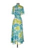 Gretchen Scott Designs 100% Polyester Tropical Blue Casual Dress Size XS - photo 2