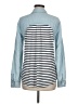 Splendid Blue Long Sleeve Button-Down Shirt Size M - photo 2