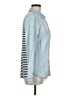 Splendid Blue Long Sleeve Button-Down Shirt Size M - photo 4