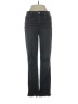 Paige Chevron-herringbone Black Jeans Size 27 waist - photo 1