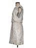 Phoebe Couture 100% Polyester Metallic Silver Cocktail Dress Size 2 - photo 5