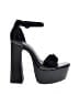 Current Mood 100% Leather Black Sandals Size 9 - photo 1
