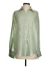 Zara Stripes Green Long Sleeve Button-Down Shirt Size S - photo 1