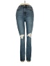 7 For All Mankind Hearts Blue Jeans Size 24 waist - photo 1