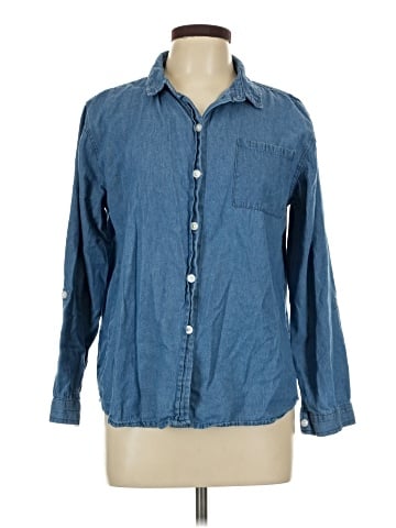 Just Be... Long Sleeve Button-Down Shirt (view 1)