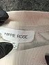 Hippie Rose Color Block Ivory Tan Sweatshirt Size XS - photo 7