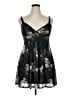 madden nyc Print Black Cocktail Dress Size XL - photo 1