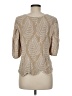 Solitaire 100% Rayon Tan 3/4 Sleeve Blouse Size M (estimated) - photo 2