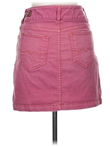 Red Engine Denim Skirt (view 2)