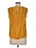 Joie 100% Polyester Yellow Sleeveless Blouse Size M - photo 2