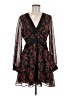 Topshop 100% Polyester Paisley Black Cocktail Dress Size 8 - photo 1