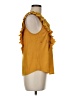 Joie 100% Polyester Yellow Sleeveless Blouse Size M - photo 4