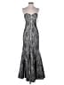 Halston Heritage 100% Polyester Silver Cocktail Dress Size XS - photo 1