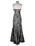 Halston Heritage 100% Polyester Silver Cocktail Dress Size XS - photo 2