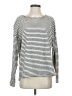 Esprit 100% Cotton Stripes Silver Long Sleeve T-Shirt Size S - photo 1