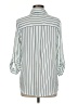 By & By Stripes White 3/4 Sleeve Button-Down Shirt Size M - photo 2