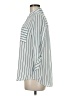 By & By Stripes White 3/4 Sleeve Button-Down Shirt Size M - photo 5