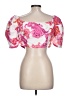 Shein 100% Polyester Pink Short Sleeve Blouse Size L - photo 2